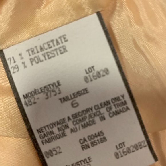 fully lined louben size 6 pastel sorbet suit - Picture 2 of 9